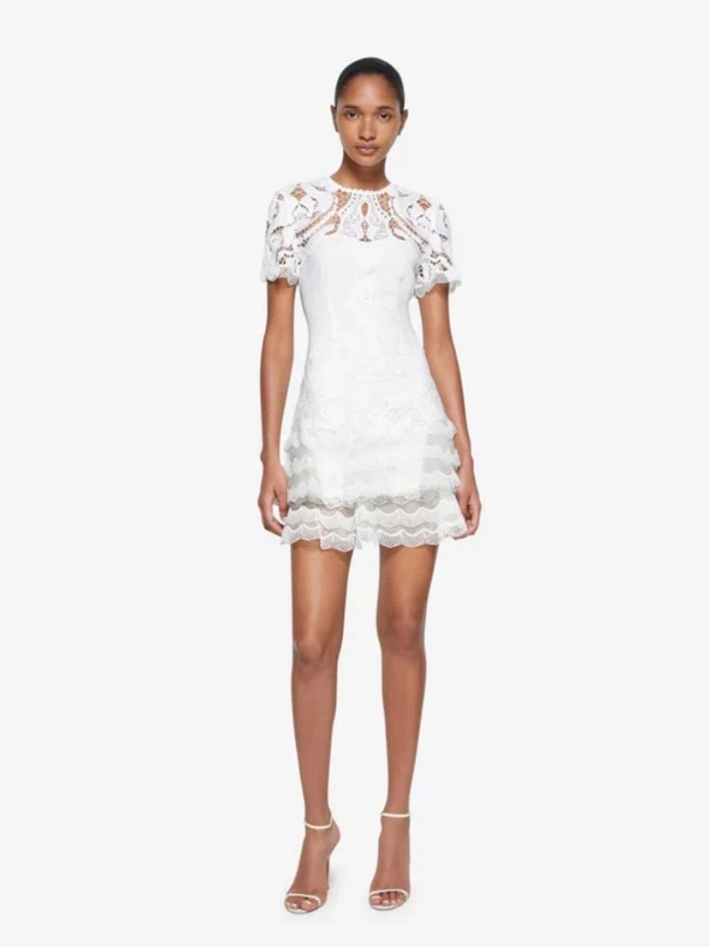 Simkhai Paislee Guipure Lace Mini Dress